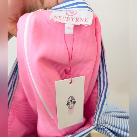 Neubyrne New striped ruffle mini skirt size L. - Picture 3 of 6